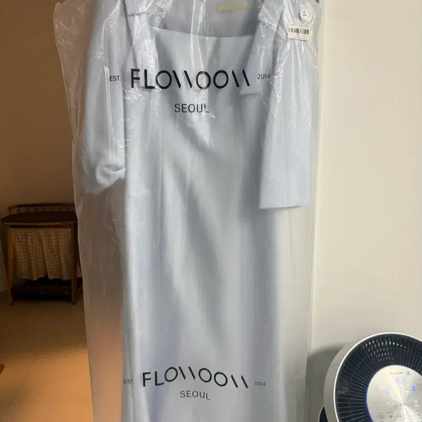 [BUNJANG] Flowum Cupcake Dress Blue L 7-Sleeve / 플로움 컵케이크 원피스 블루 L 7부