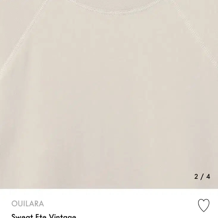 [BUNJANG] Ouilara ÉTÉ Vintage Clay Sweatshirt / 위라라스웻 에떼 빈티지 클레이