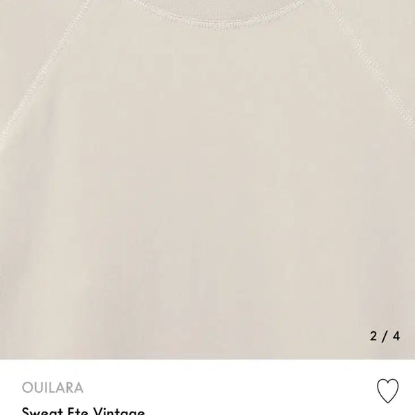 [BUNJANG] Ouilara ÉTÉ Vintage Clay Sweatshirt / 위라라스웻 에떼 빈티지 클레이