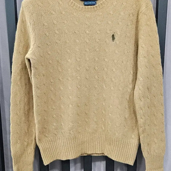 [BUNJANG] Polo Ralph Lauren 90s Archive Vintage Lambswool Cable Knit Sweater (Women's S) / [정품/홍콩산] 폴로 랄프로렌 90s 아카이브 빈티지 램스울 케이블 니트 S
