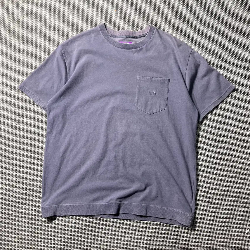 [BUNJANG] The North Face x nanamica T-Shirt Charcoal + Purple L / 노스페이스X나나미카 반팔(L)