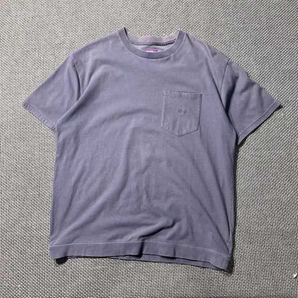 [BUNJANG] The North Face x nanamica T-Shirt Charcoal + Purple L / 노스페이스X나나미카 반팔(L)
