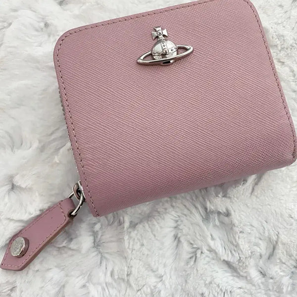 [BUNJANG] Vivienne Westwood Pink Leather Wallet / 비비안웨스트우드 지갑 핑크