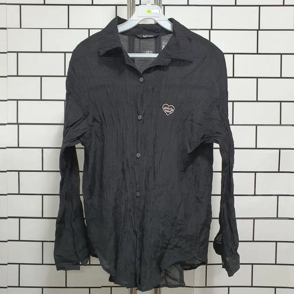 [BUNJANG] Wrinkled Shirt / 형-292 쭈굴 셔츠