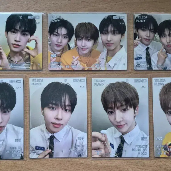 [BUNJANG] 2025 TERAKA KPOP Rookie Kickflip Selfie Card Bundle Set / 2025 테레카 KPOP 루키 킥플립 셀피카드 7장랏 판매합니다.