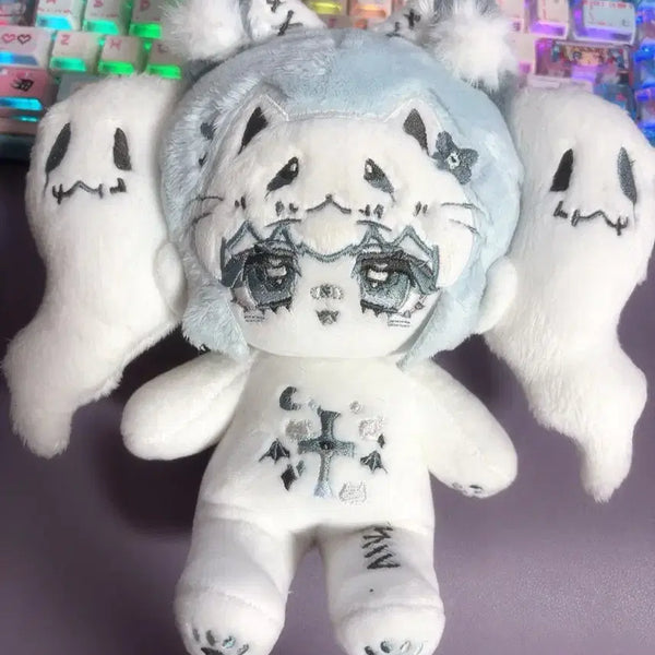 [BUNJANG] 20cm Unspecified Ghost Cat Cotton Doll / 무속성 유령고양이 솜인형 뼈깅