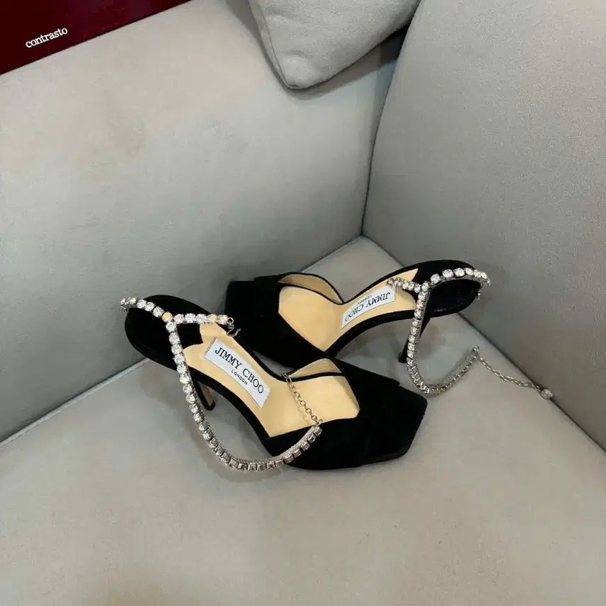 [BUNJANG] Jimmy Choo Crystal Pumps Heels Shoes Size 36.5 / 지미추 크리스탈 펌프스 힐 구두 36.5사이즈