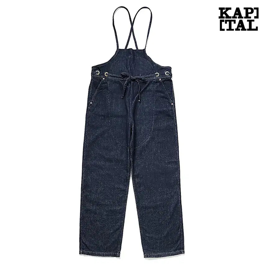[BUNJANG] Kapital 11.5oz Denim Welder Overalls Indigo / 캐피탈 11.5oz 데님 웰더 오버올