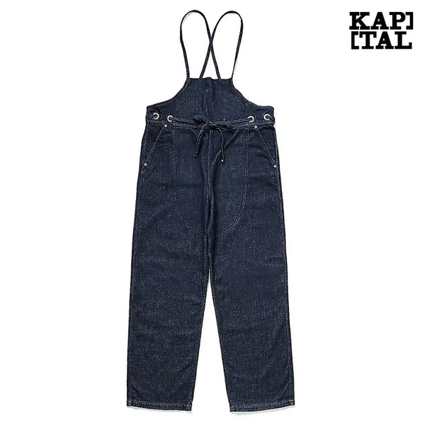 [BUNJANG] Kapital 11.5oz Denim Welder Overalls Indigo / 캐피탈 11.5oz 데님 웰더 오버올
