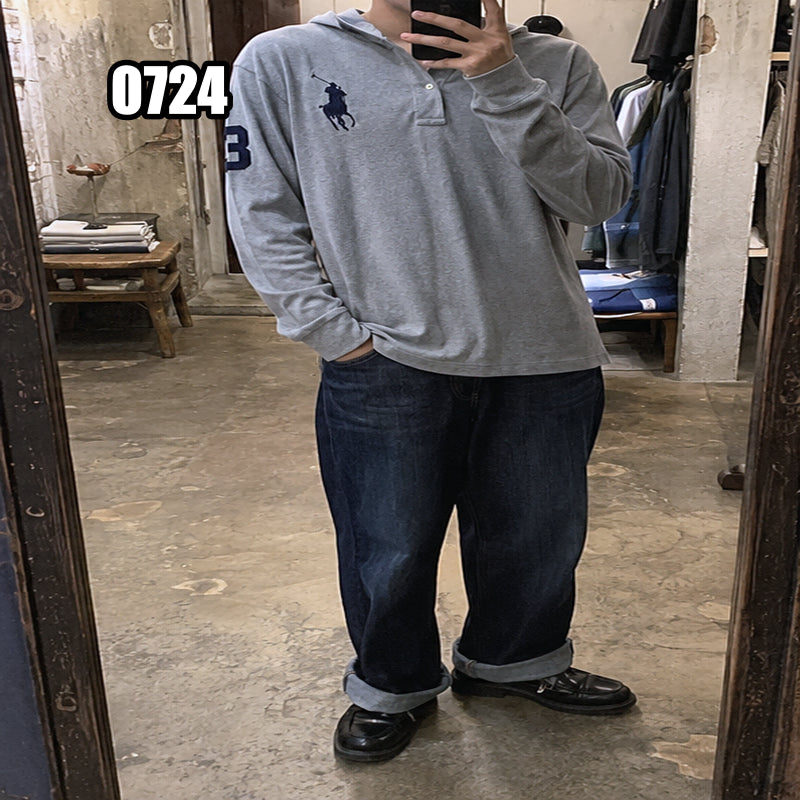 [BUNJANG] Polo Ralph Lauren Big Pony Rugby Hoodie T-Shirt / XL 폴로 랄프로렌 빅 포니 럭비 후드 티셔츠