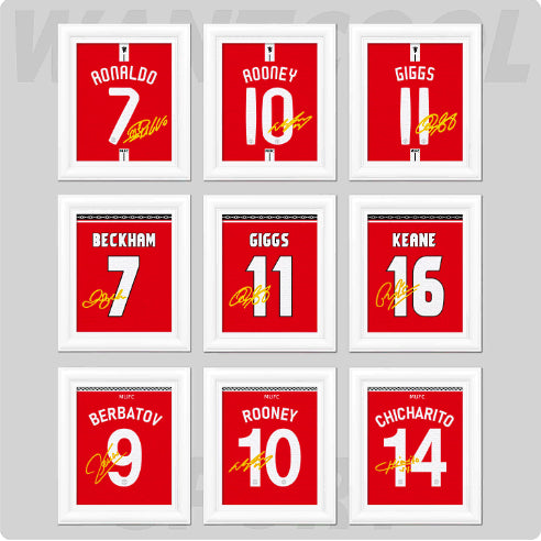 [BUNJANG] Manchester United Signed Player Jersey Magnet / 맨유 선수 싸인 유니폼 마그넷