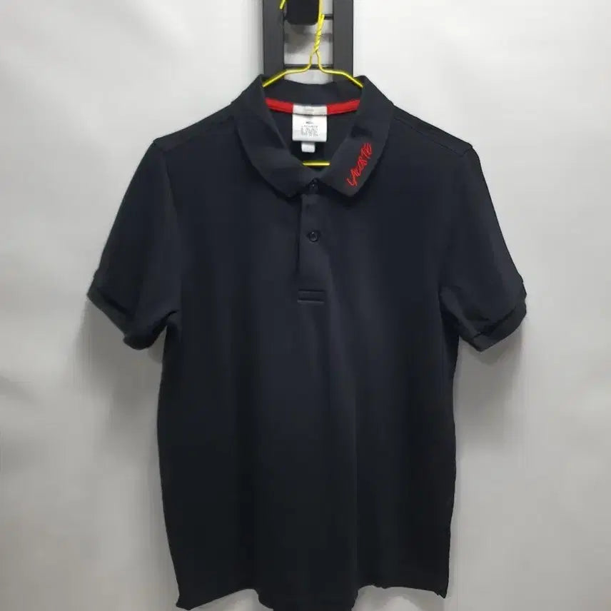 [BUNJANG] Lacoste Short Sleeve Polo Shirt Black L / 라코스테 반팔 카라티 블랙 L