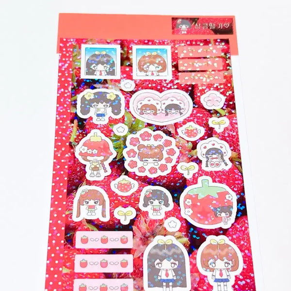 [BUNJANG] Character Diary Stickers, Girl Stickers, Illustration Stickers for Scrapbooking / 다꾸스티커 캐릭터다꾸 인물다꾸 다이어리스티커 인물스티커 미소녀스티커 다꾸띵 샤오홍슈다꾸 해피희 샤오홍슈스티커 다꾸템 다꾸씰스티커
