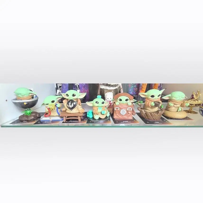[BUNJANG] Pop Mart Grogu 7-Figure Bundle (Opened) / 팝마트 그로구 7가지 일괄 개봉품