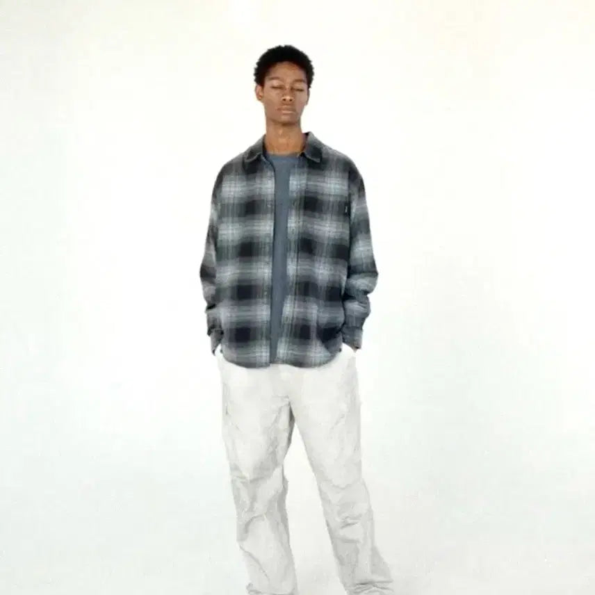 [BUNJANG] Thisisneverthat Flannel Check Shirt Off Black XL / Thisisneverthat 플란넬 셔츠
