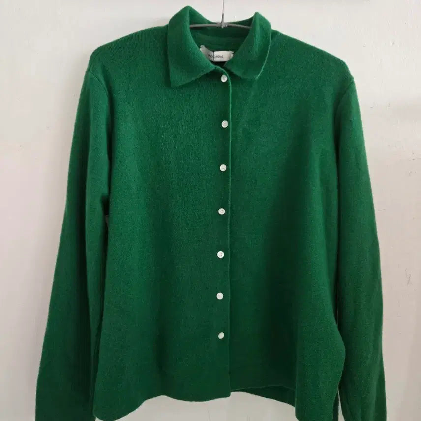 [BUNJANG] Moondal Wool 100 Cardigan Green / 문달 가디건