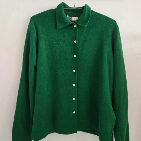 [BUNJANG] Moondal Wool 100 Cardigan Green / 문달 가디건