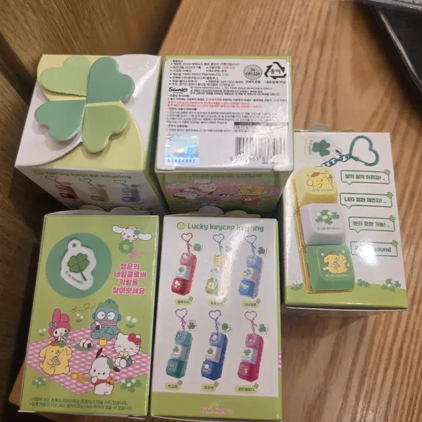 [BUNJANG] Sanrio Character LED Keycap Keychain / 산리오 키캡 키링 새상품