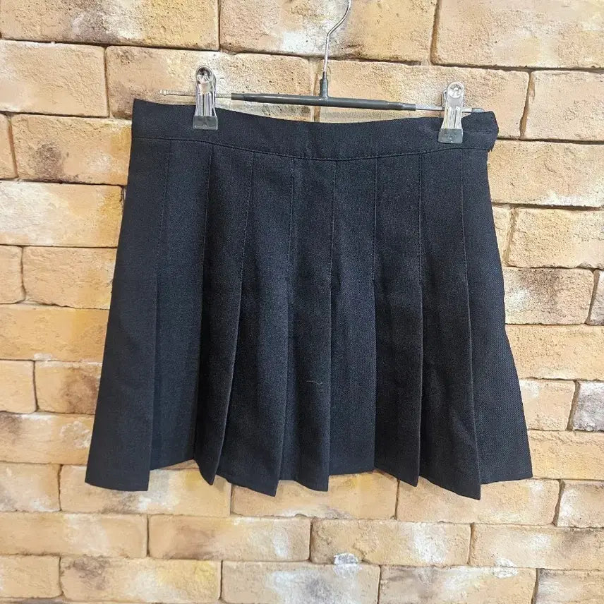 [BUNJANG] American Apparel Black Pleated Mini Skirt - Size S / 아메리칸어패럴 블랙 플리츠 스커트 S