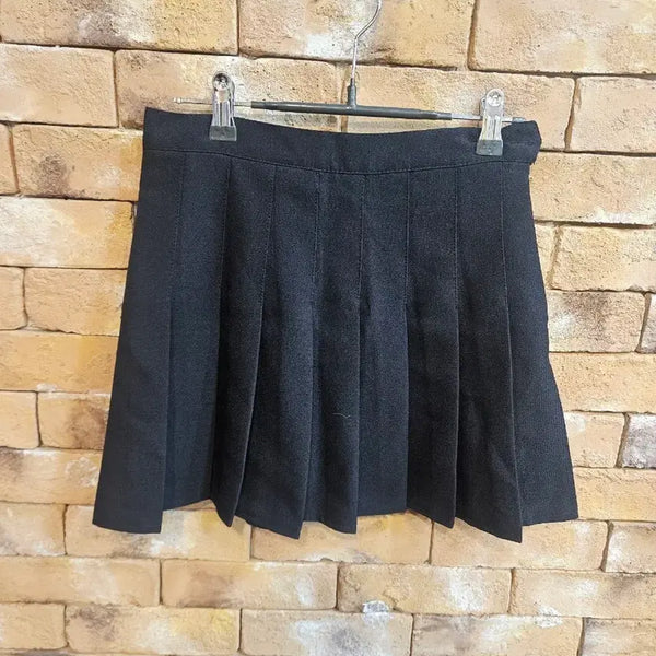 [BUNJANG] American Apparel Black Pleated Mini Skirt - Size S / 아메리칸어패럴 블랙 플리츠 스커트 S