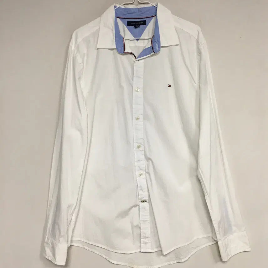 [BUNJANG] Tommy Hilfiger Men's White Shirt L / 타미힐피거 남성 화이트 셔츠 L