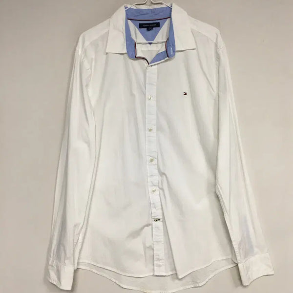 [BUNJANG] Tommy Hilfiger Men's White Shirt L / 타미힐피거 남성 화이트 셔츠 L