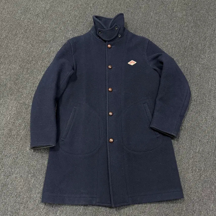 [BUNJANG] DANTON Navy Wool Coat Size 42 / 단톤 네이비 코트