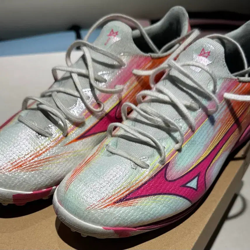 [BUNJANG] Mizuno Alpha3 Elite AS Futsal Shoes Pink 275 / 미즈노 알파3 엘리트 as 275 핑크