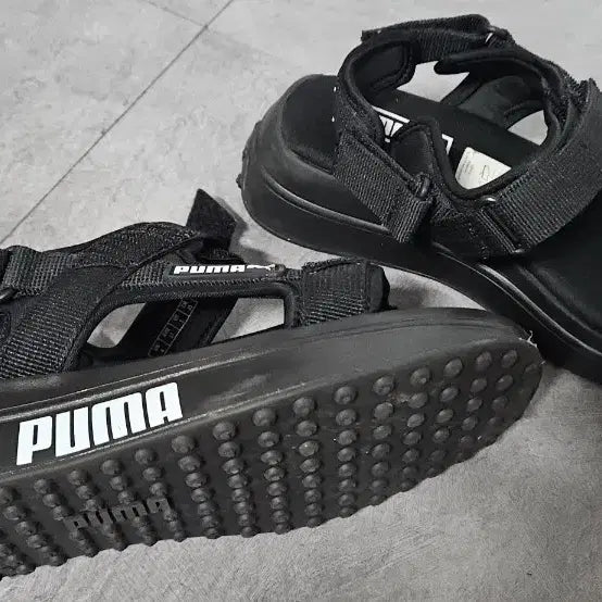 [BUNJANG] Puma Black Sandals (230) / 푸마 샌들 블랙 230