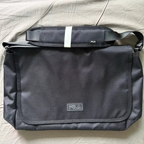[BUNJANG] Fila Black Messenger Bag / 휠라 검정 메신저백 팝니다