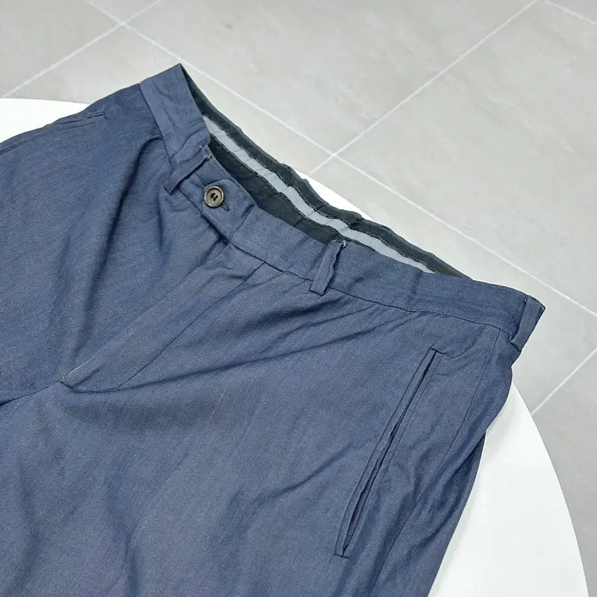 [BUNJANG] Giorgio Armani Black Label Linen Wide Slacks Pants / 조르지오 아르마니 블랙라벨 슬랙스 와이드 팬츠 32-33