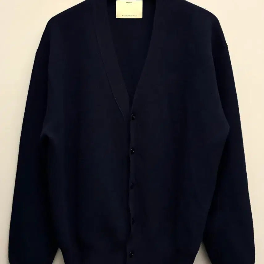 [BUNJANG] Pottery Comfort High Density Wool Cashmere Cardigan Navy / (2/103)포터리 컴포트 하이 덴시티 울 캐시미어 가디건 네이비