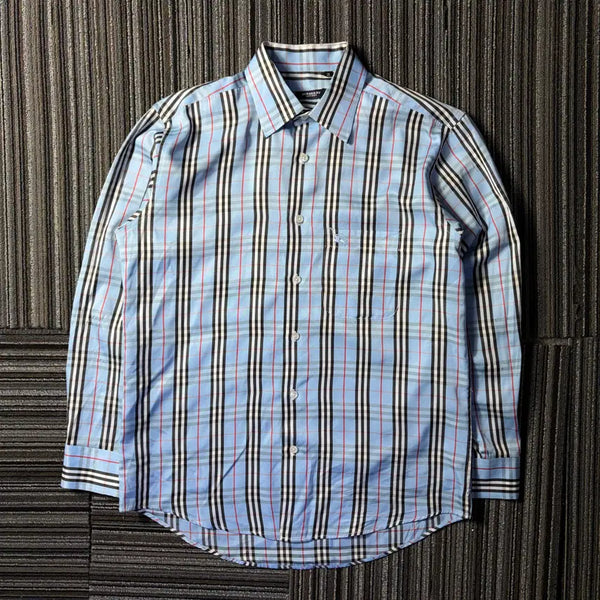 [BUNJANG] Burberry London Light Blue Nova Check Shirt / 버버리 런던 라이트 블루 노바 체크 셔츠
