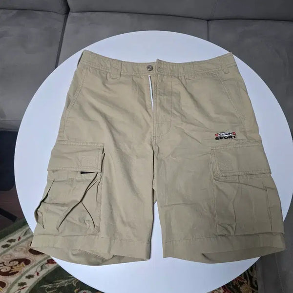 [BUNJANG] Kijun Cargo Shorts (Beige, Size M) / kijun 쇼츠 M