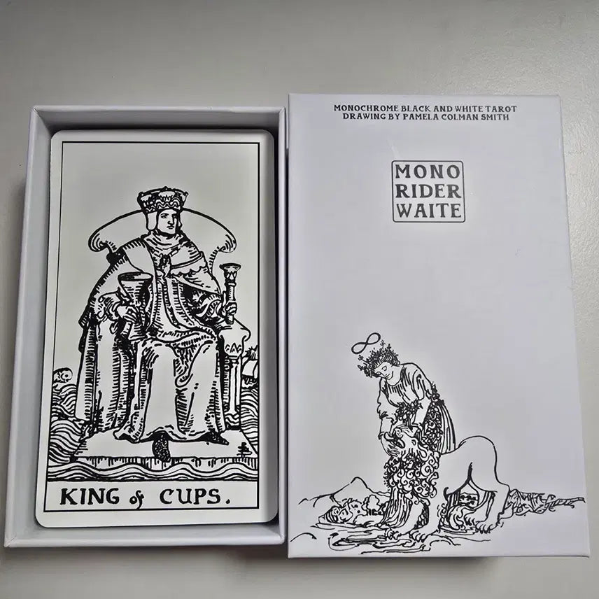 [BUNJANG] Mono Rider Weight Black & White Tarot Card Set (Opened) / 단순개봉)모노 라이더 웨이트 흑백 타로카드