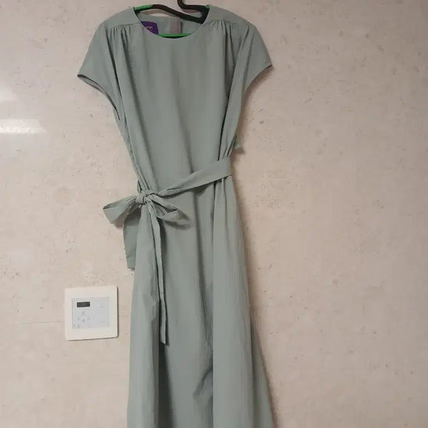 [BUNJANG] Benetti Belt Long Dress / 제평 Benetti 벨트 롱원피스