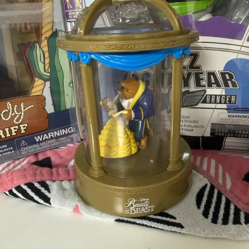 [BUNJANG] Beauty and the Beast Lantern Mood Light Musical Box / 도쿄 디즈니랜드 미녀와 야수 랜턴 무드등 LED 오르골