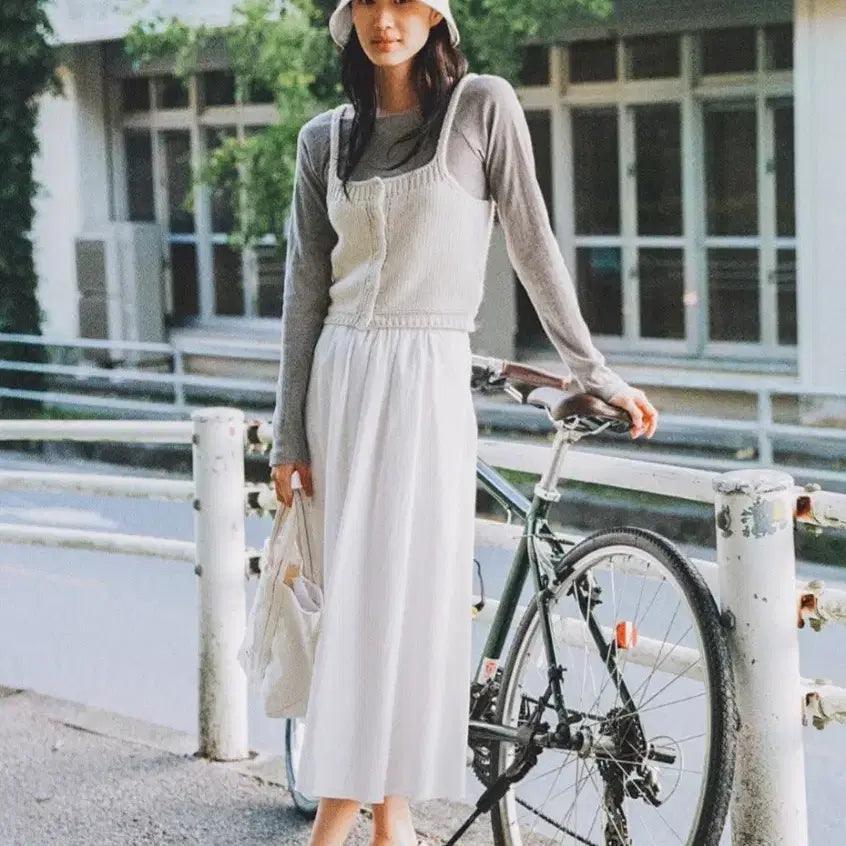 [BUNJANG] Mango Mangi Please Measuring Skirt White M / 망고매니플리즈 메이셔링 스카트 화이트 M