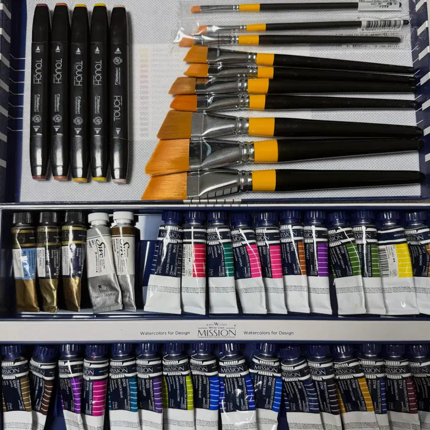 [BUNJANG] Art Supplies Bundle: Brushes, Paints, Markers / 미술 화방용품 붓 물감 마카 입시 취미 미션 신한 화홍