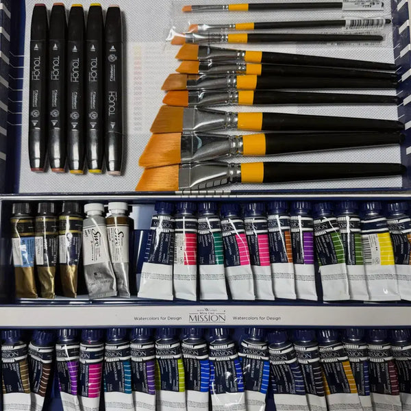[BUNJANG] Art Supplies Bundle: Brushes, Paints, Markers / 미술 화방용품 붓 물감 마카 입시 취미 미션 신한 화홍