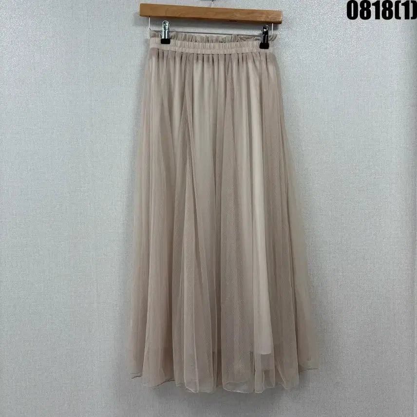 [BUNJANG] Beige Tulle Skirt S / 베이지색 튤 스커트 s