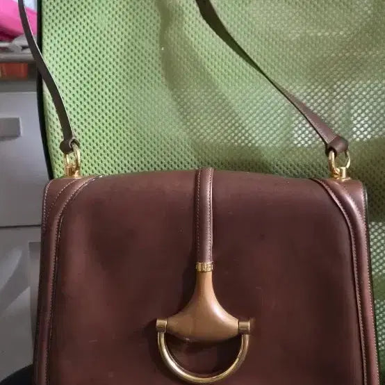 [BUNJANG] Gucci Horsebit Shoulder Bag Brown / 구찌 홀스빗 숄더백 브라운