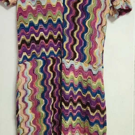 [BUNJANG] Missoni Zigzag Pattern Knit Dress / 미쏘니 지그재그 패턴 원피스