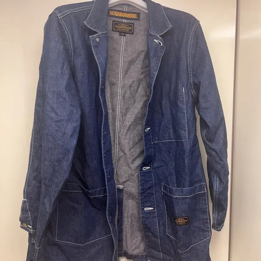 [BUNJANG] Neighborhood Denim Work Jacket Indigo / 네이버후드 neighborhood 데님 워크 자켓(182NYNH-JKM02), 인디고
