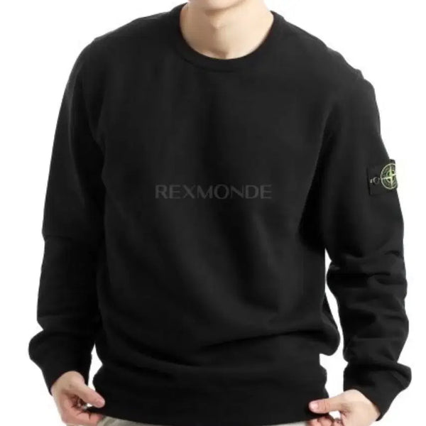 [BUNJANG] Stone Island Cotton Crewneck Sweatshirt Black L / [L] 스톤아일랜드 코튼 크루넥 스웨트셔츠 블랙