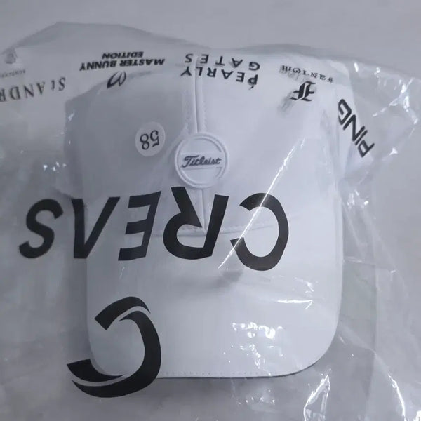 [BUNJANG] Titleist Golf Cap White 58 / 타이틀리스트 골프 모자 화이트 58
