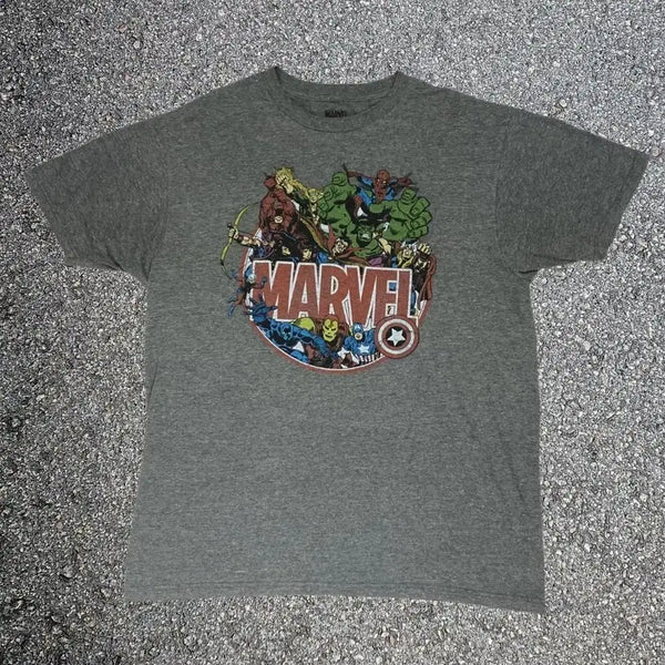 [BUNJANG] Marvel Comics Avengers Graphic T-Shirt L / 마블 코믹스 Marvel Comics 어벤져스 그래픽 티셔츠 L