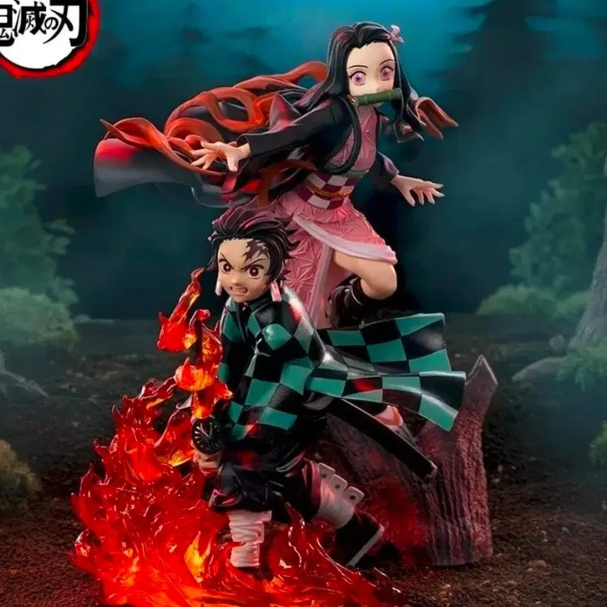 [BUNJANG] Demon Slayer Tanjiro & Nezuko Action Figure / 귀멸의 칼날 피규어 탄지로 네즈코