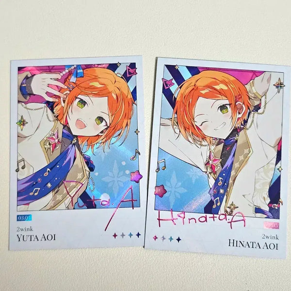 [BUNJANG] Ensemble Stars! Momotan Popup Polaroid Bundle Set - Hinata & Yuta (Twink) / [일괄] 앙스타 모펀 팝업 폴라로이드 트윙크 히나타 유우타