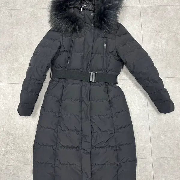 [BUNJANG] NEPA Women's Black Long Padded Coat / (정품) NEPA 블랙 여성 롱패딩 90 s 비시즌 급처